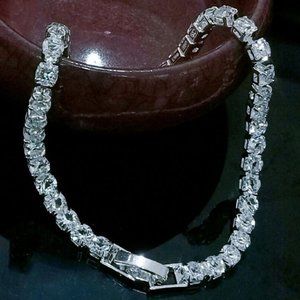 Cubic Zironia Tennis Bracelet Real sterling silve